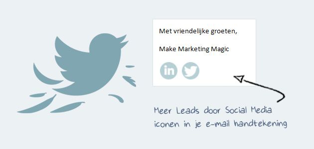 Meer leads door socialmedia-iconen in je e-mailhandtekening