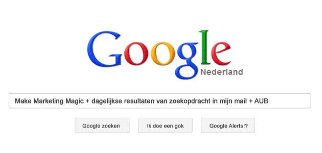 Google Alerts als online speurneus