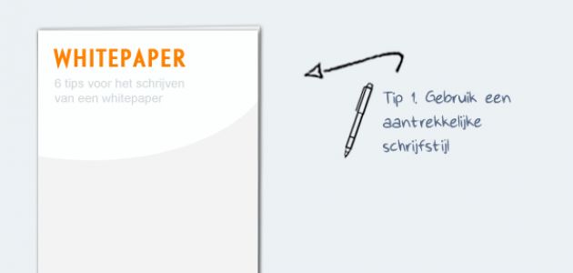 6 tips voor het schrijven van een whitepaper